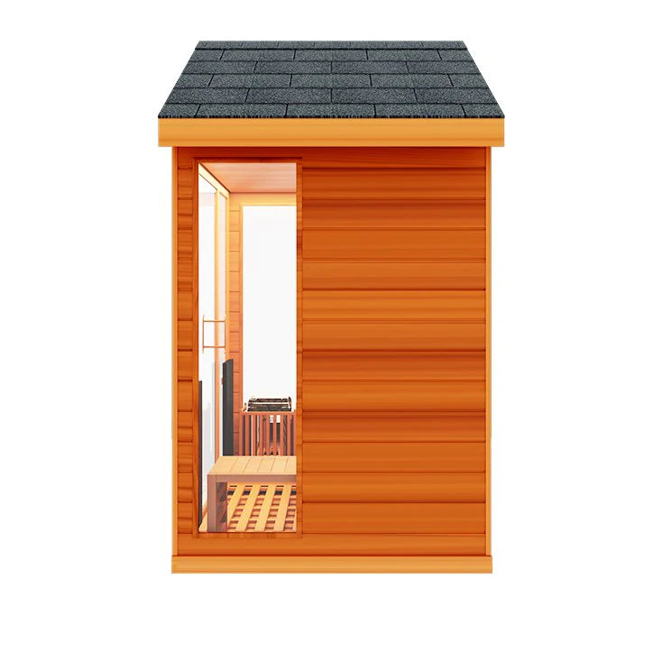 Nature 8 Plus - 4-6 Person Outdoor Sauna - Hybrid