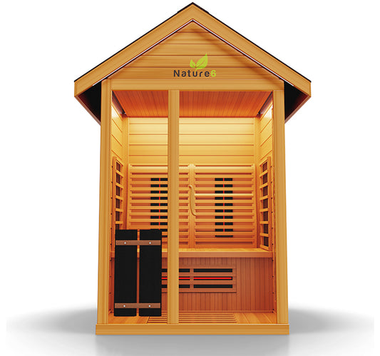 Nature 6 - 3 Person Outdoor Sauna - Infrared Only