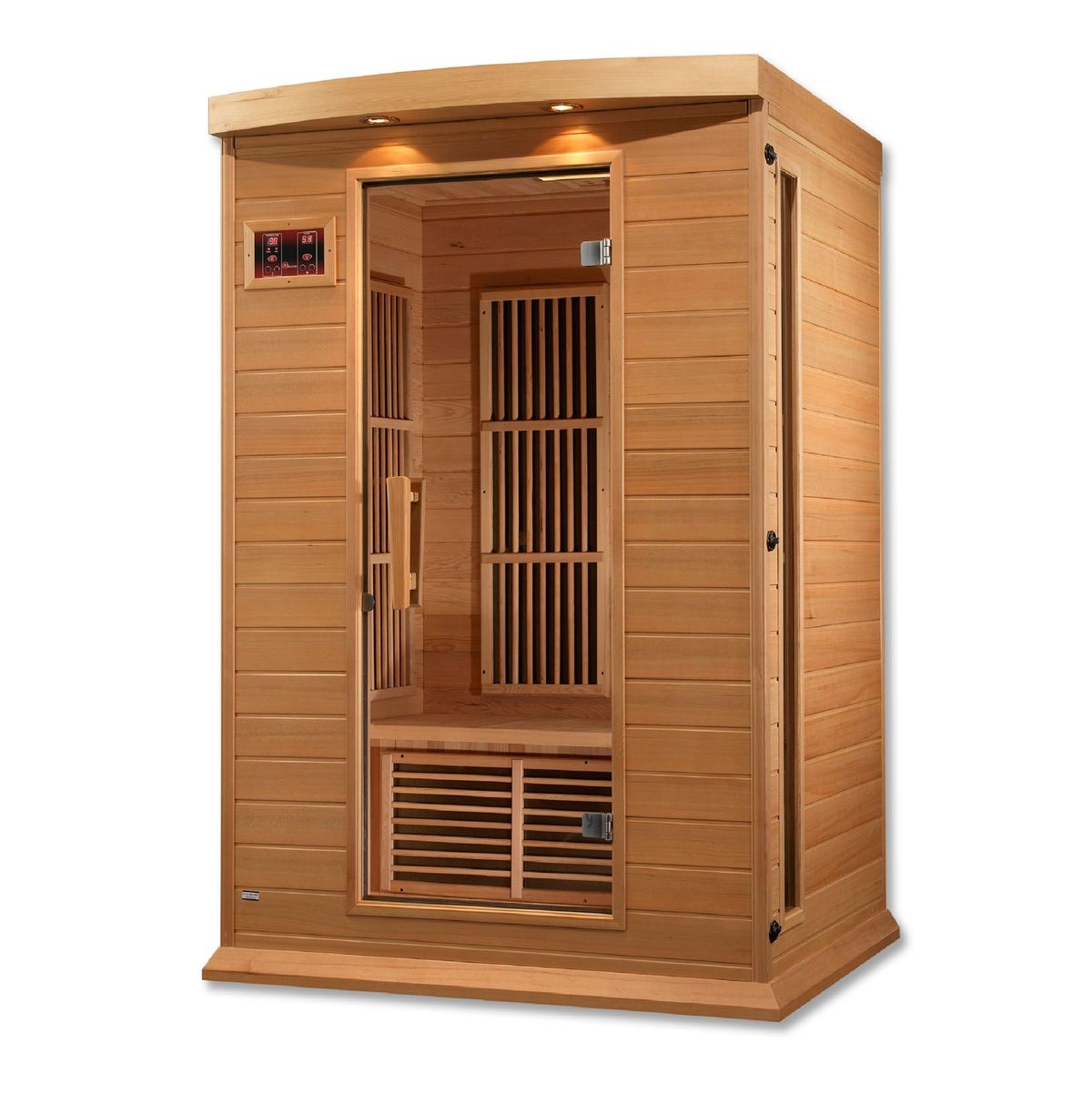 Maxxus 2-Person Low EMF (Under 8MG) FAR Infrared Sauna (Canadian Hemlock) MX-K206-01 Hemlock