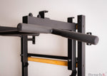 BenchK 732 - BenchK 7 series Wall bars with convertible steel 6-grip pull-up bar, Barbell holder and dip bar