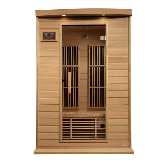 Maxxus 2-Person Near Zero EMF (Under 2MG) FAR Infrared Sauna (Canadian Hemlock) MX-K206-01-ZF