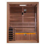 Golden Designs "Hanko Edition" 2 Person Indoor Traditional Sauna (GDI-7202-01) - Canadian Red Cedar Interior GDI-7202-01