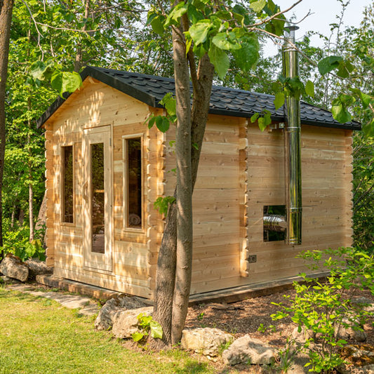 Dundalk Leisurecraft Canadian Timber Georgian Cabin Sauna with Changeroom CTC88CW