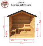Dundalk Leisure Craft Canadian Timber Georgian Cabin Sauna CTC88W