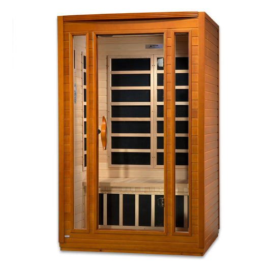 Dynamic San Marino Elite 2-person Ultra Low EMF (Under 3MG) FAR Infrared Sauna (Canadian Hemlock) DYN-6206-01 Elite