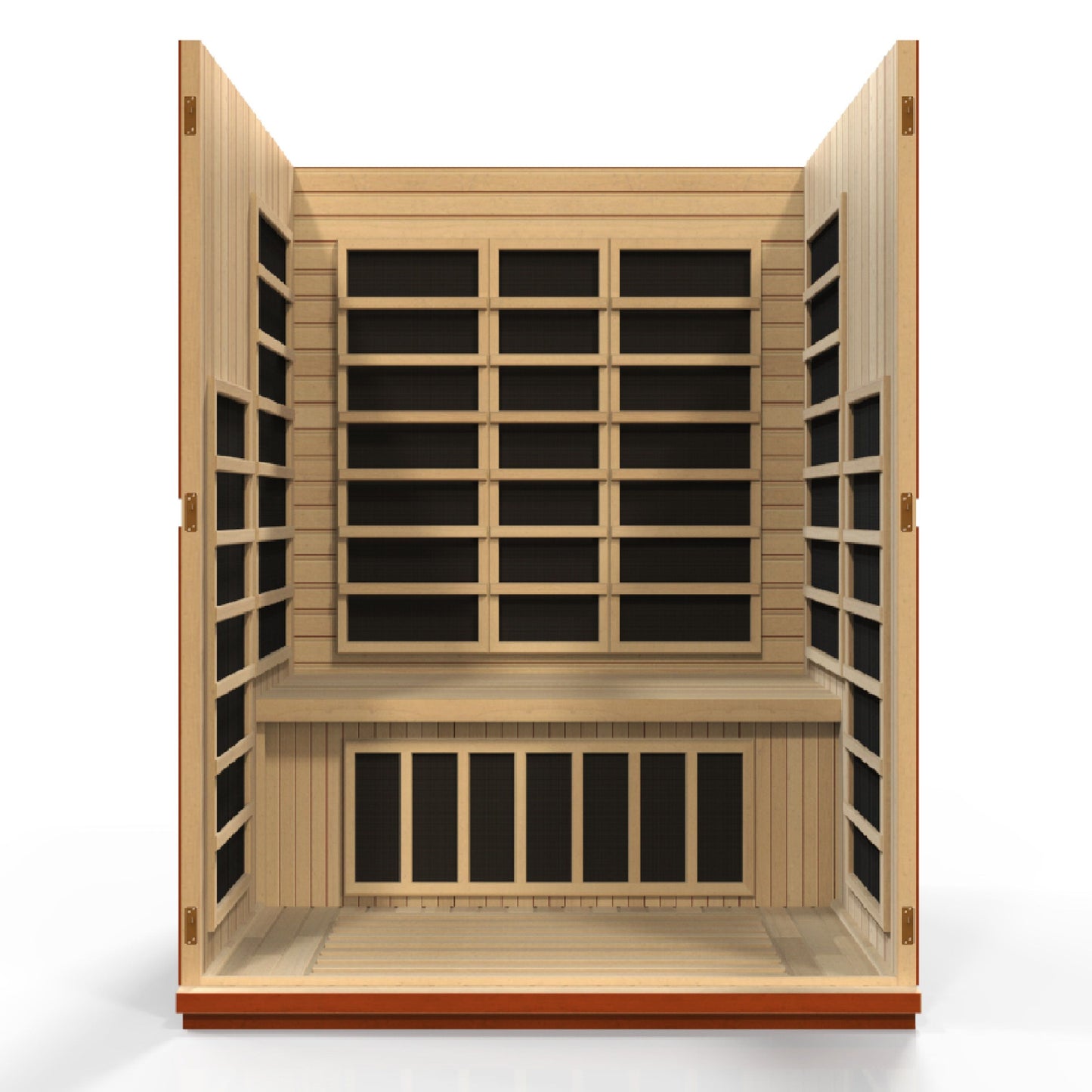 Dynamic Bellagio 3-person Low EMF (Under 8MG) FAR Infrared Sauna (Canadian Hemlock) DYN-6306-02