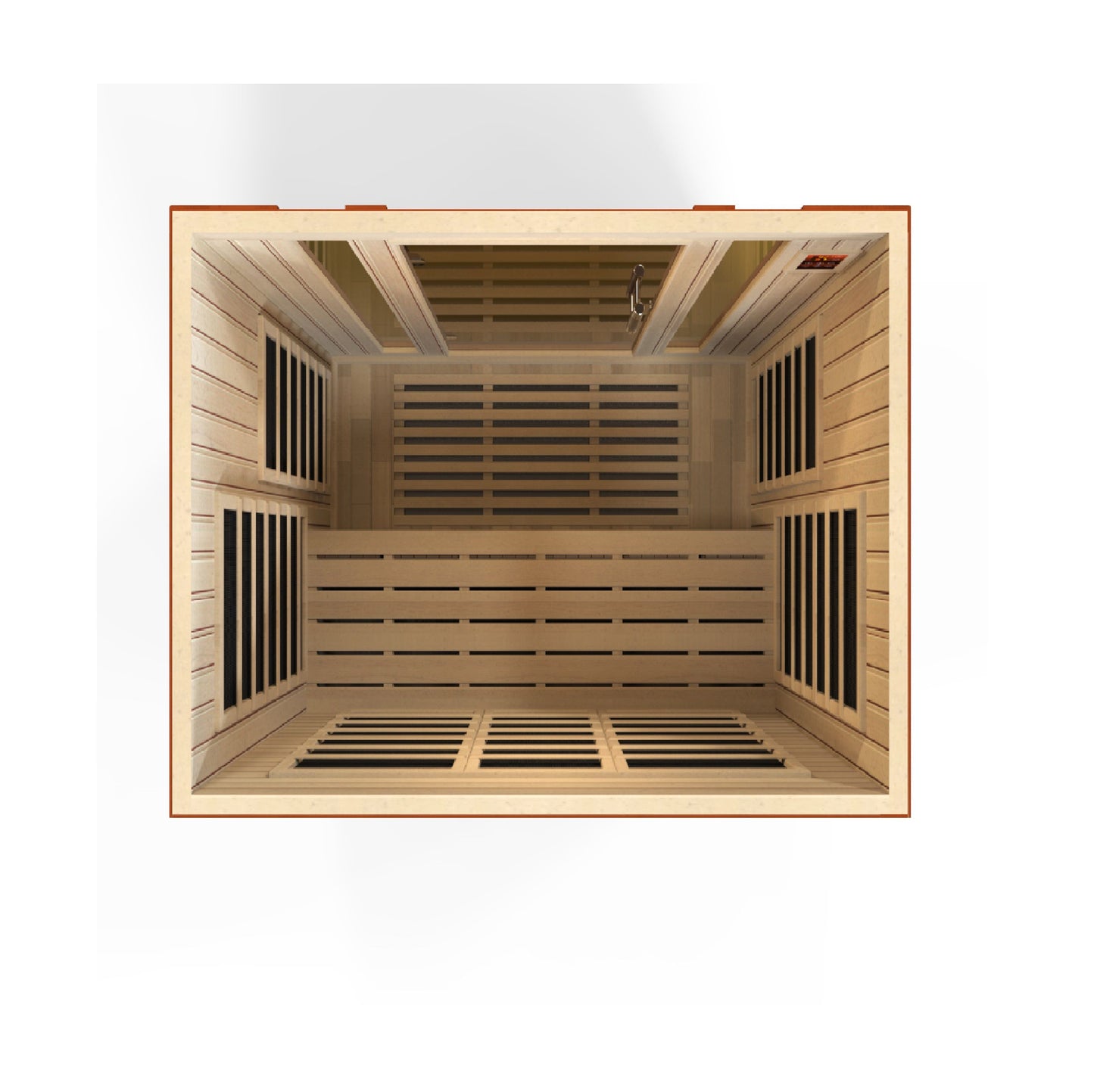 Dynamic Bellagio 3-person Low EMF (Under 8MG) FAR Infrared Sauna (Canadian Hemlock) DYN-6306-02