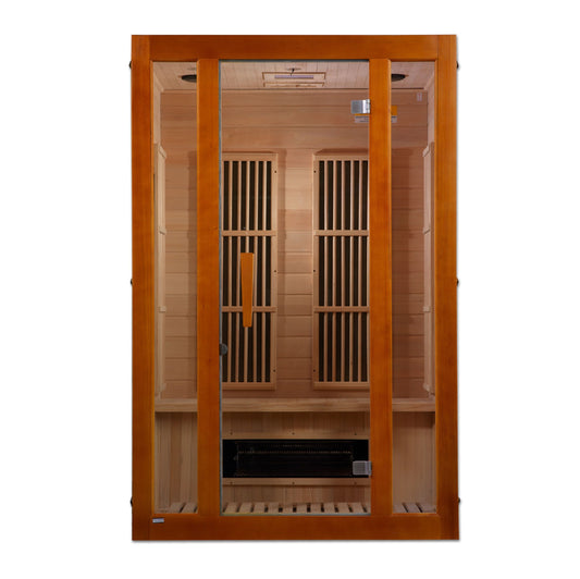 Maxxus 2-Person Low EMF (Under 8MG) FAR Infrared Sauna (Canadian Hemlock) MX-J206-02S