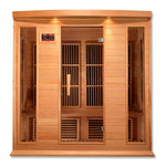 Maxxus 4-Person Low EMF (Under 8MG) FAR Infrared Sauna (Canadian Hemlock) MX-K406-01 Hemlock