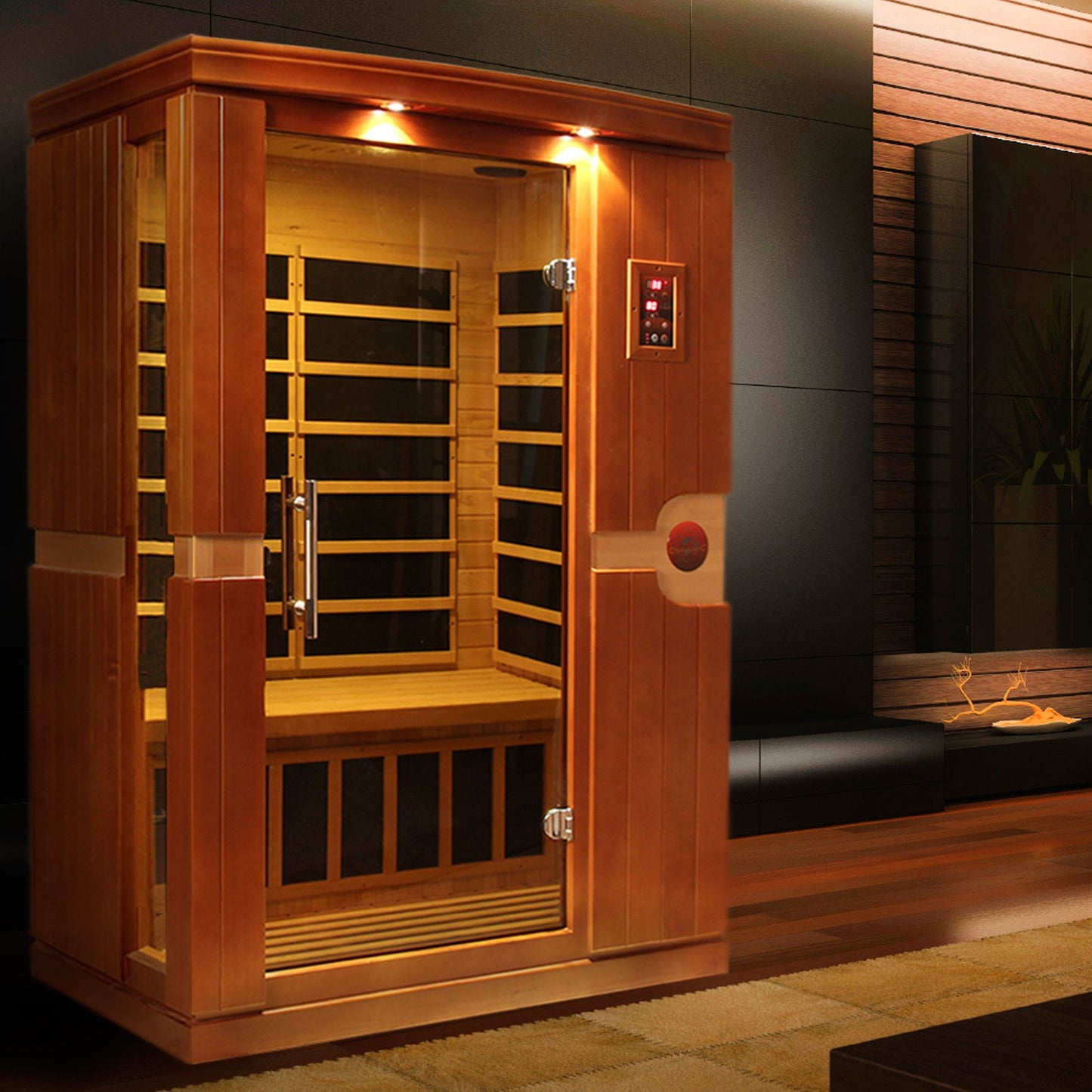 Dynamic Venice 2-person Low EMF (Under 8MG) FAR Infrared Sauna (Canadian Hemlock) DYN-6210-01