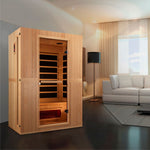 Maxxus "Serenity" Dual Tech 2 person Low EMF FAR Infrared Sauna Canadian Hemlock MX-LS2-01