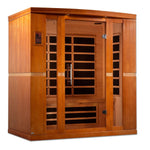 Dynamic Bergamo 4-person Low EMF (Under 8MG) FAR Infrared Sauna (Canadian Hemlock) DYN-6440-01