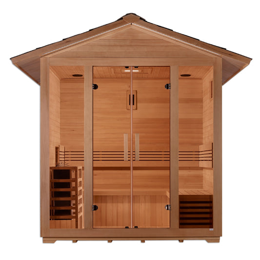 Golden Designs "Vorarlberg" 5 Person Traditional Outdoor Sauna -  Canadian Hemlock GDI‐8105‐01
