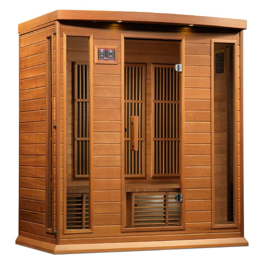 Maxxus 4-Person  Near Zero EMF (Under 2MG) FAR Infrared Sauna (Canadian Red Cedar) MX-K406-01-ZF Ced