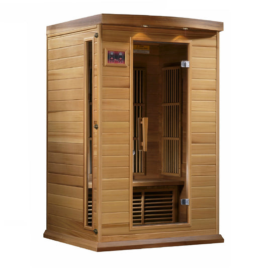 Maxxus 2-Person Low EMF (Under 8MG) FAR Infrared Sauna (Canadian Red Cedar) MX-K206-01 CED