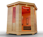 Medical 7 Plus - 4-6 Person Indoor Sauna - Corner Unit / Red Light Therapy included