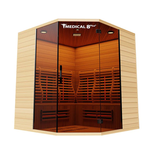 Medical 8 Plus -3-4 Person Ultra Full Spectrum Indoor Sauna (Version 2.0) - Corner Unit