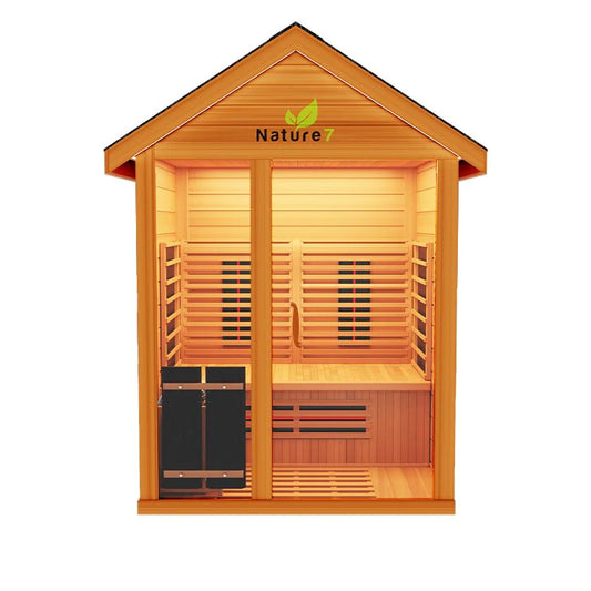 Nature 7 - 3-4 Person Outdoor Sauna - Hybrid