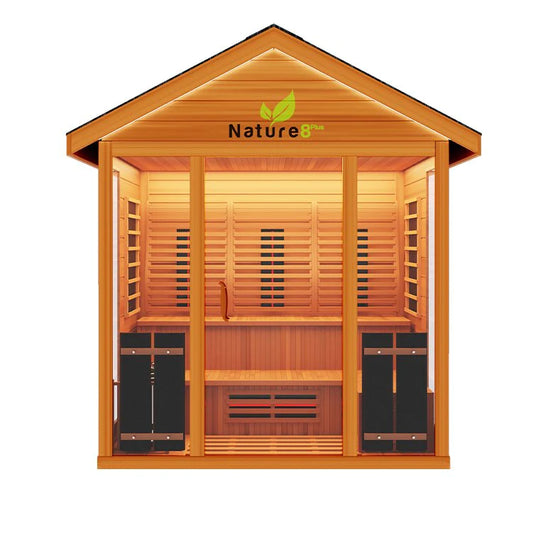 Nature 8 Plus -  4-6 Person Outdoor Sauna - Hybrid