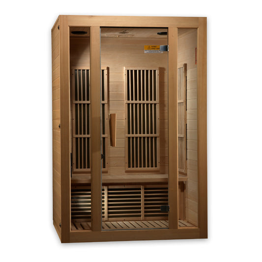 Maxxus Seattle 2-Person Low EMF (Under 8MG) FAR Infrared Sauna (Canadian Hemlock) MX-J206-01 Seattle