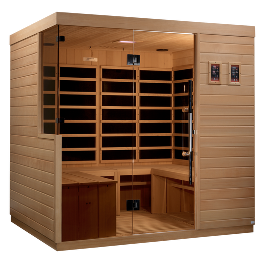 Dynamic La Sagrada 6-person Ultra Low EMF (Under 3MG) FAR Infrared Sauna (Canadian Hemlock) DYN-5860-01