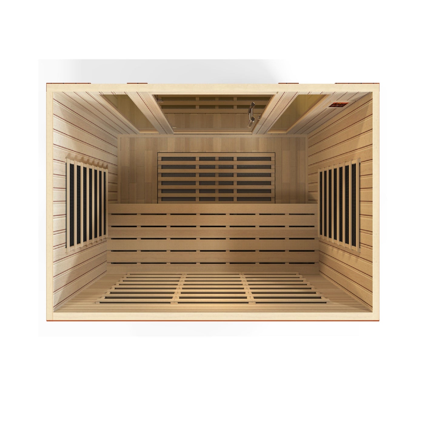 Dynamic Bergamo 4-person Low EMF (Under 8MG) FAR Infrared Sauna (Canadian Hemlock) DYN-6440-01