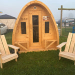 True North Large Pod Outdoor Sauna – Red Cedar, White Cedar, Pine Wood