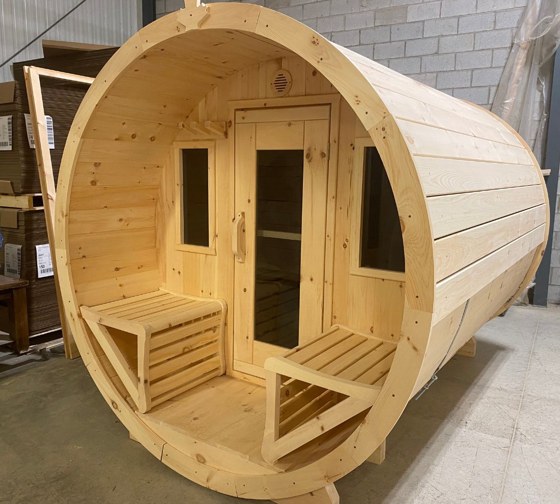 True North Barrel Outdoor Sauna – Red Cedar, White Cedar, Pine Wood