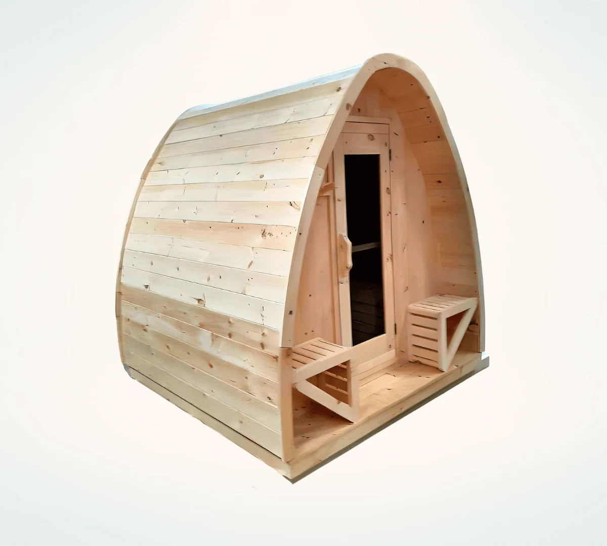 True North Tiny Pod Outdoor Sauna – Red Cedar, White Cedar, Pine Wood