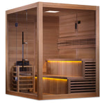 Golden Designs "Kuusamo Edition" 6 Person Indoor Traditional Sauna (GDI-7206-01) - Canadian Red Cedar Interior GDI-7206-01