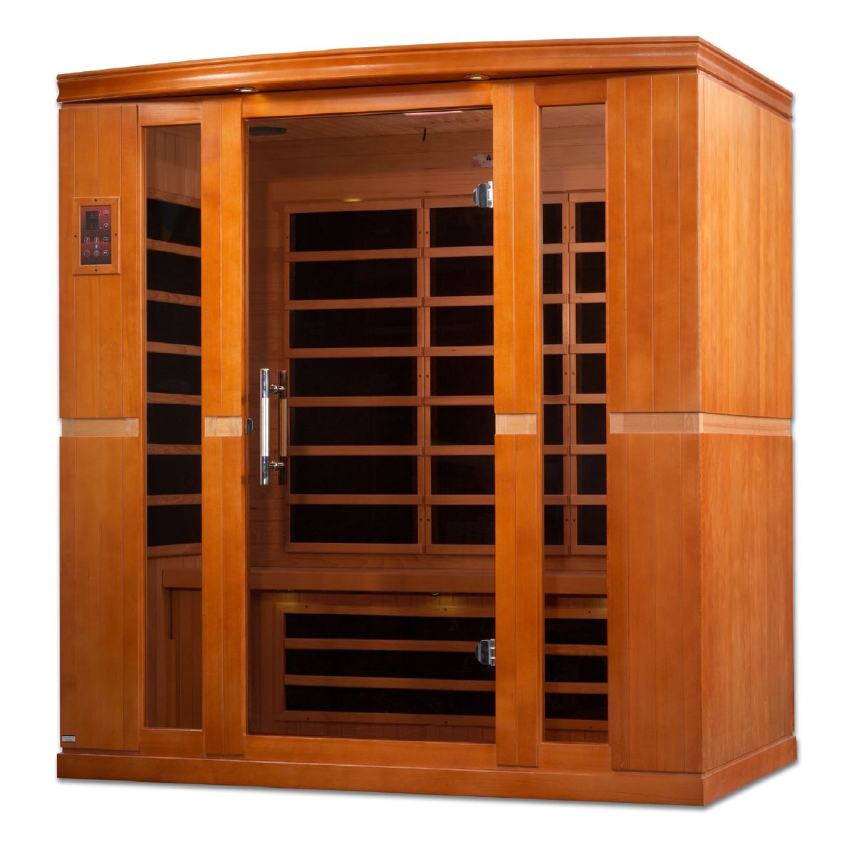 Dynamic Bergamo 4-person Low EMF (Under 8MG) FAR Infrared Sauna (Canadian Hemlock) DYN-6440-01